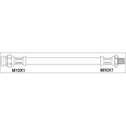 Foto Tubo flexible de frenos WOKING G190179