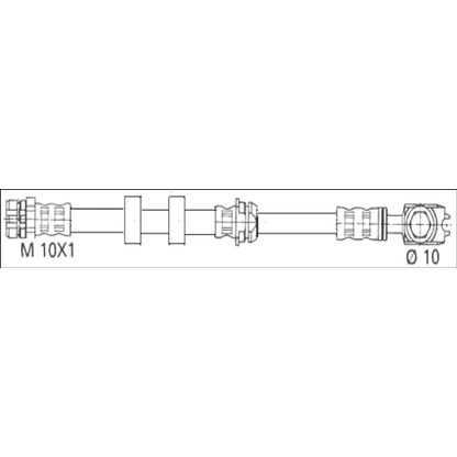 Foto Tubo flexible de frenos WOKING G190436