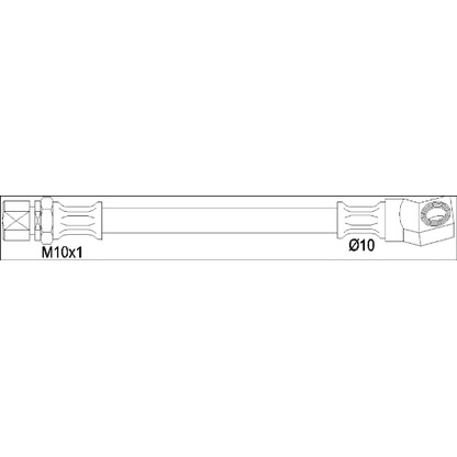 Foto Tubo flexible de frenos WOKING G195000