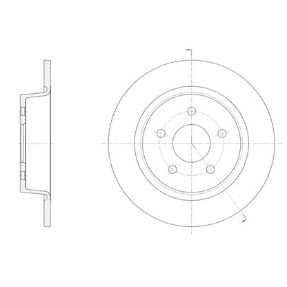 Photo Brake Disc WOKING D6145900