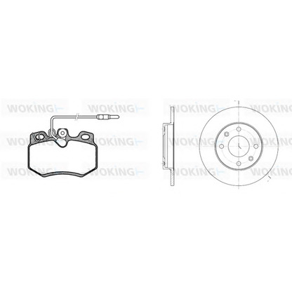 Photo Brake Disc WOKING 8070302