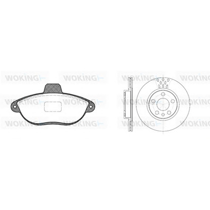 Photo Brake Disc WOKING 8702300