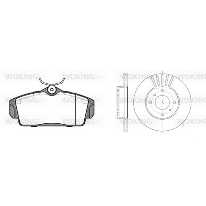 Photo Brake Set, disc brakes WOKING 8604300