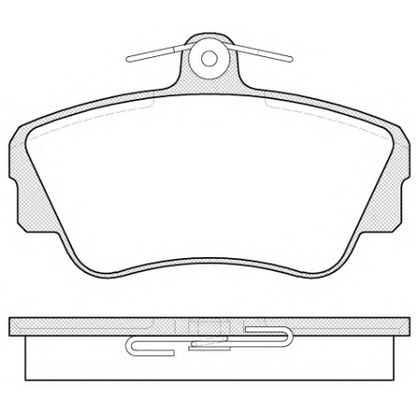 Photo Brake Pad Set, disc brake WOKING P209300