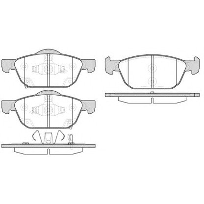 Photo Brake Pad Set, disc brake WOKING P1452302