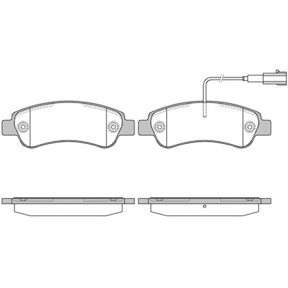 Photo Brake Pad Set, disc brake WOKING P1338302