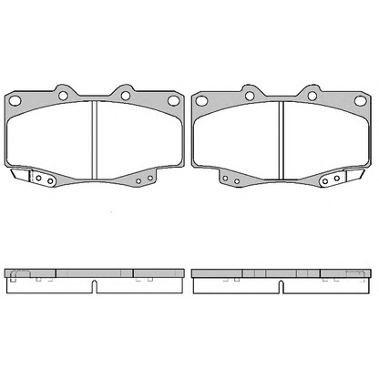 Photo Brake Pad Set, disc brake WOKING P215322