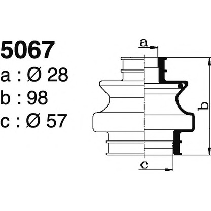 Photo Bellow, driveshaft DEPA 5067