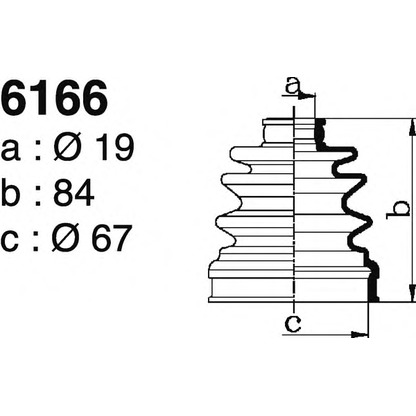 Photo Bellow Set, drive shaft DEPA 6166