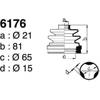 Photo Bellow Set, drive shaft DEPA 6176