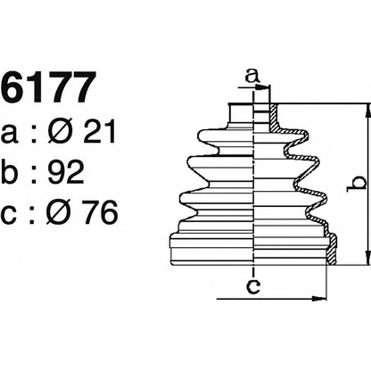 Photo Bellow Set, drive shaft DEPA 6177