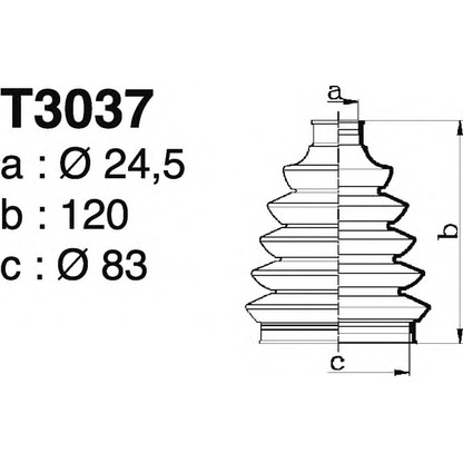 Фото Комплект пылника, приводной вал DEPA T3037