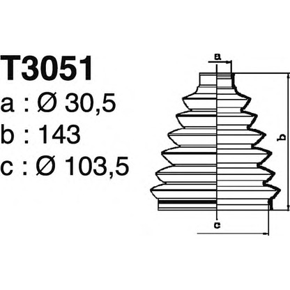 Foto Juego de fuelles, árbol de transmisión DEPA T3051