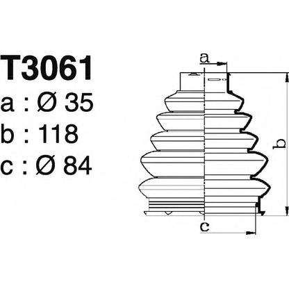 Foto Juego de fuelles, árbol de transmisión DEPA T3061