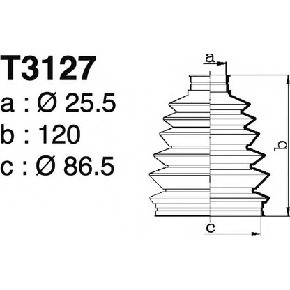 Foto Juego de fuelles, árbol de transmisión DEPA T3127