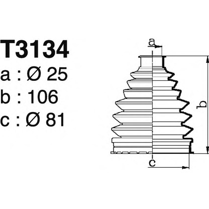 Foto Juego de fuelles, árbol de transmisión DEPA T3134