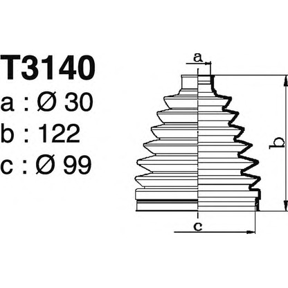 Foto Juego de fuelles, árbol de transmisión DEPA T3140