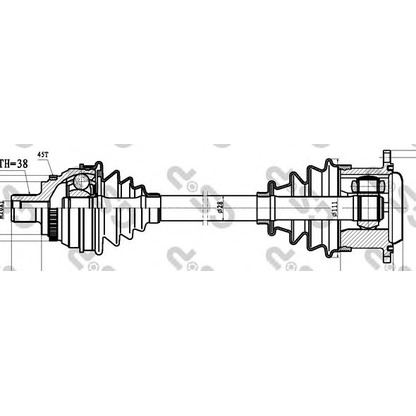 Photo Drive Shaft GSP 203060