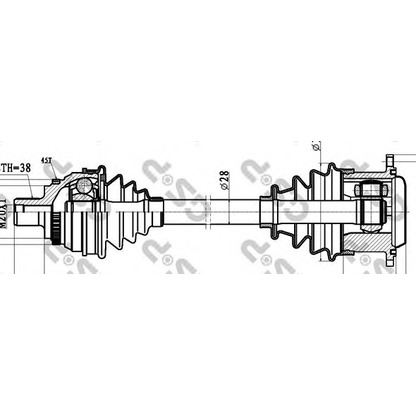 Photo Drive Shaft GSP 203061