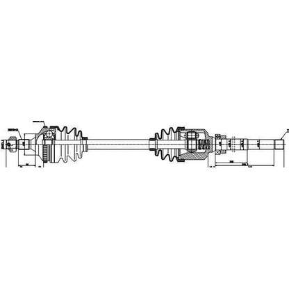 Photo Drive Shaft GSP 245020