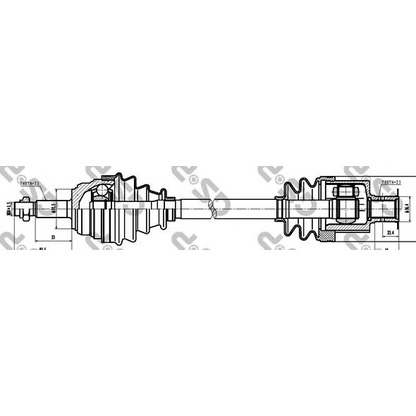 Foto Albero motore/Semiasse GSP 250007