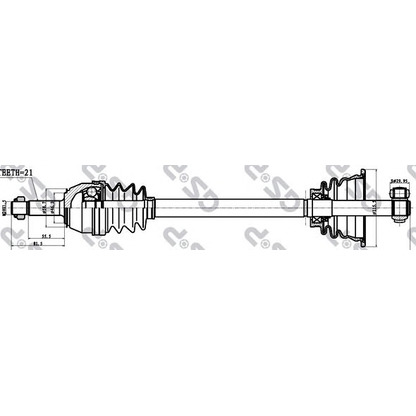 Photo Arbre de transmission GSP 250015