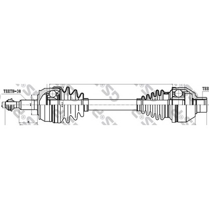 Photo Drive Shaft GSP 261084