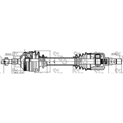 Photo Drive Shaft GSP 245178