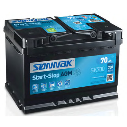 Photo Batterie de démarrage; Batterie de démarrage SONNAK SK700