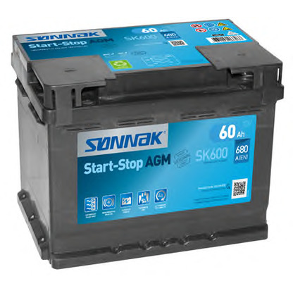 Photo Starter Battery; Starter Battery SONNAK SK600
