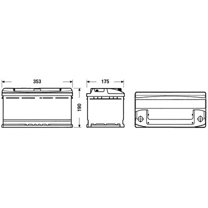 Photo Starter Battery; Starter Battery CENTRA CC900