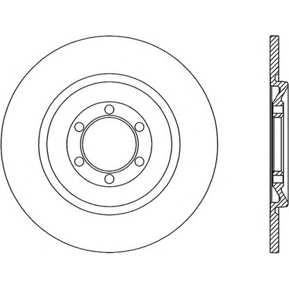 Zdjęcie Tarcza hamulcowa OPEN PARTS BDR100310