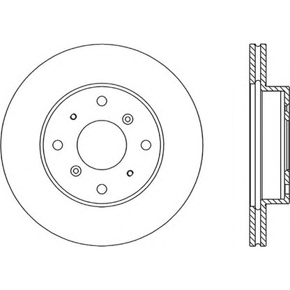 Zdjęcie Tarcza hamulcowa OPEN PARTS BDR105320