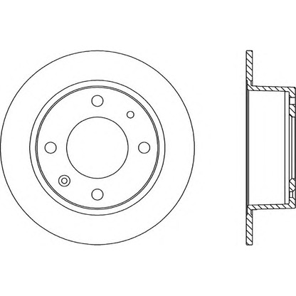 Photo Brake Disc OPEN PARTS BDR110410