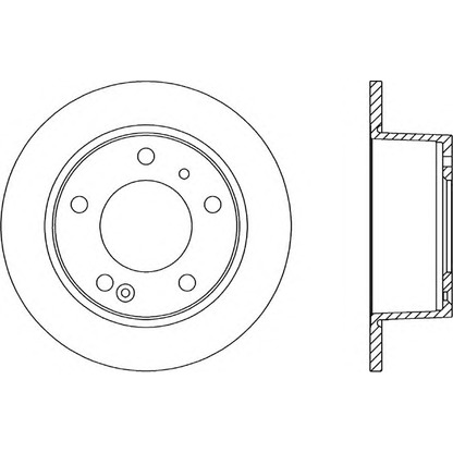 Zdjęcie Tarcza hamulcowa OPEN PARTS BDR111010