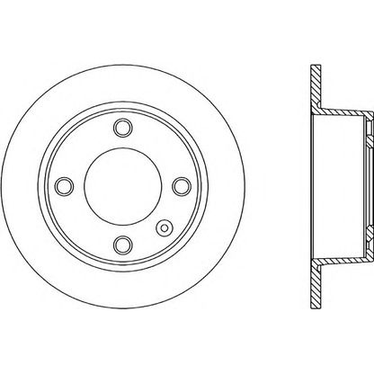 Photo Brake Disc OPEN PARTS BDR111310