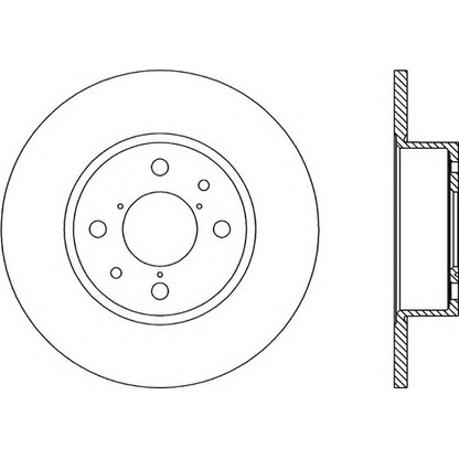 Photo Disque de frein OPEN PARTS BDR113710