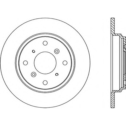 Zdjęcie Tarcza hamulcowa OPEN PARTS BDR121810