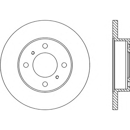 Photo Disque de frein OPEN PARTS BDR134910