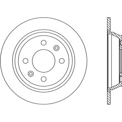 Photo Brake Disc OPEN PARTS BDR147410