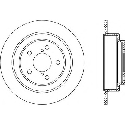 Photo Brake Disc OPEN PARTS BDR149210