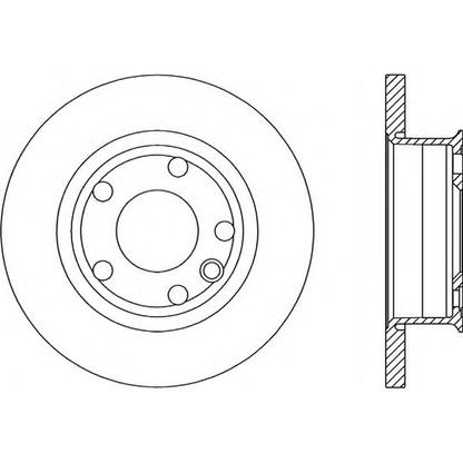 Zdjęcie Tarcza hamulcowa OPEN PARTS BDR158810