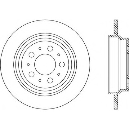 Photo Brake Disc OPEN PARTS BDR184710