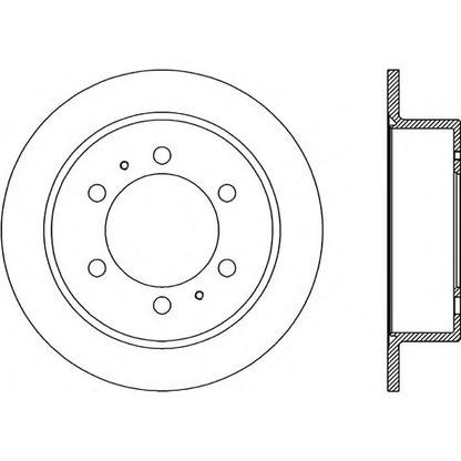 Zdjęcie Tarcza hamulcowa OPEN PARTS BDR186010