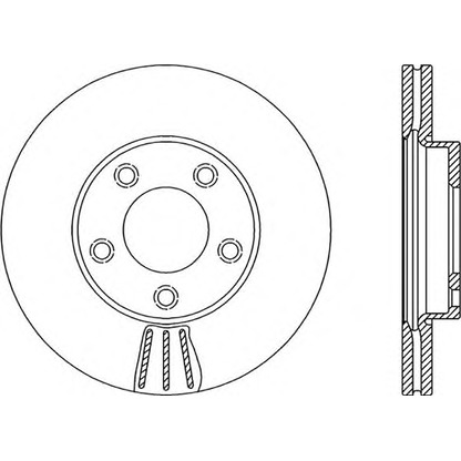 Zdjęcie Tarcza hamulcowa OPEN PARTS BDR214220