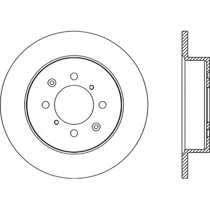 Photo Brake Disc OPEN PARTS BDR218610