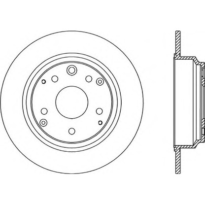 Zdjęcie Tarcza hamulcowa OPEN PARTS BDR218810