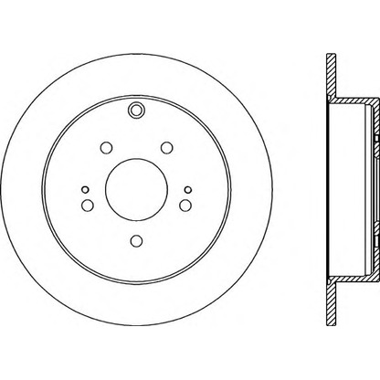 Zdjęcie Tarcza hamulcowa OPEN PARTS BDR226210