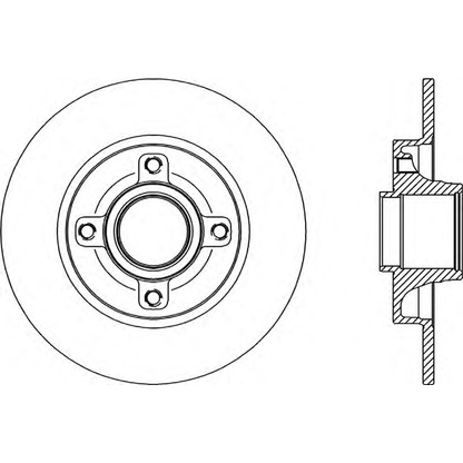 Foto Disco de freno OPEN PARTS BDR234110