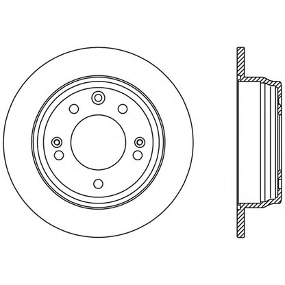 Zdjęcie Tarcza hamulcowa OPEN PARTS BDR240910